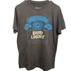 Brew City Bud Light Graphic T-Shirt Men M Beer Collector Retro Barwear Brewerian